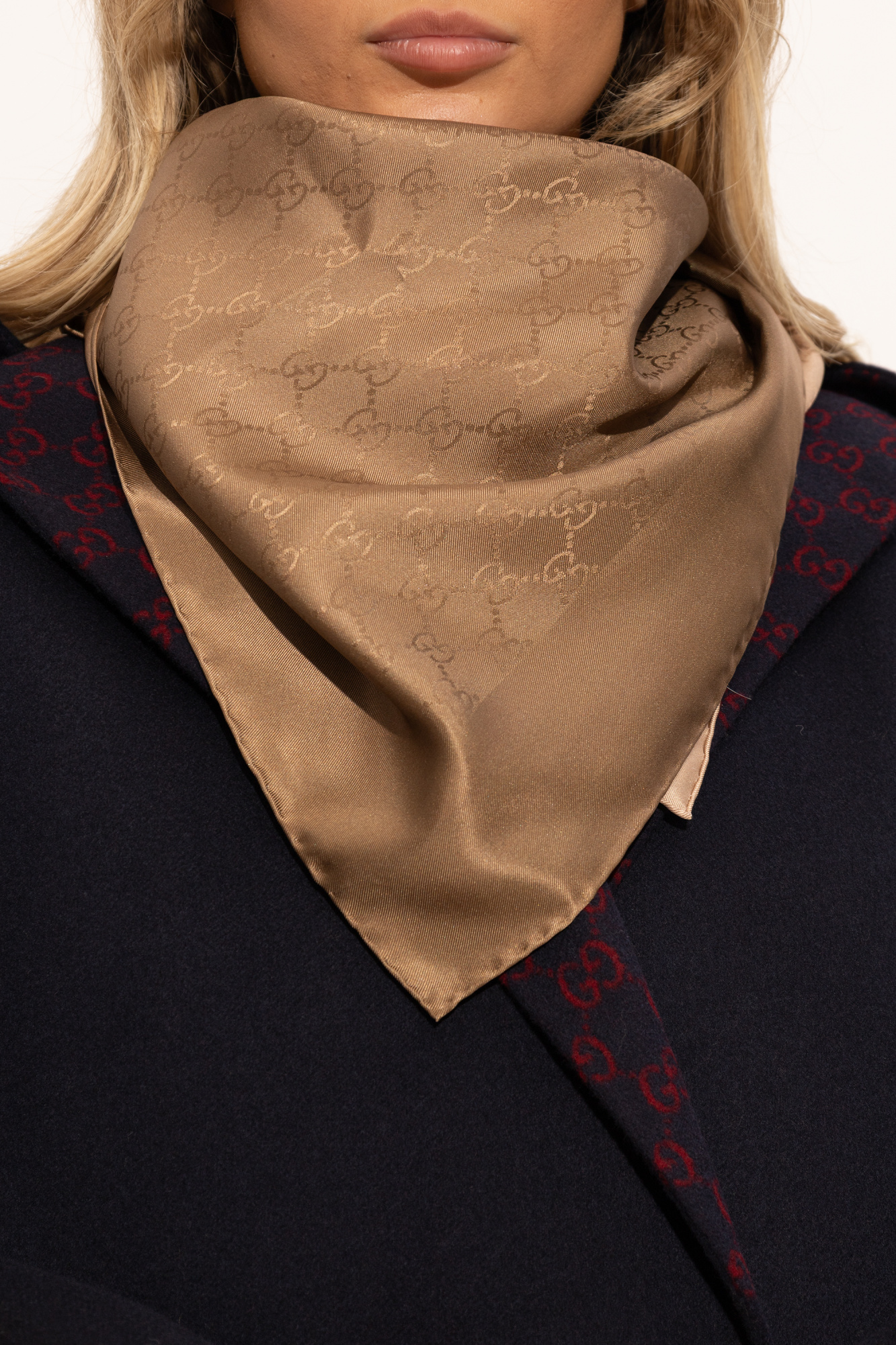 Gucci Silk scarf with monogram | Women's Accessories | Vitkac
